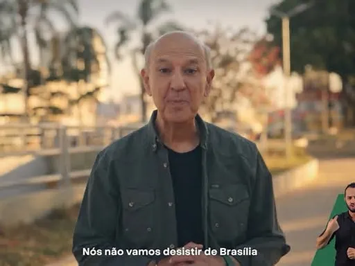Arruda (PSD), em primeiro dia do horário eleitoral gratuito no DF — Foto: Reprodução
