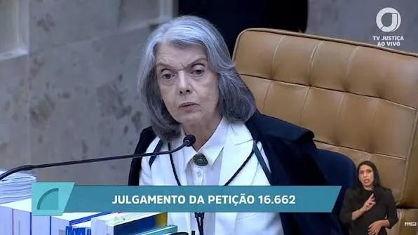 Ministra Cármen Lúcia. Foto: Reprodução/TV Justiça 